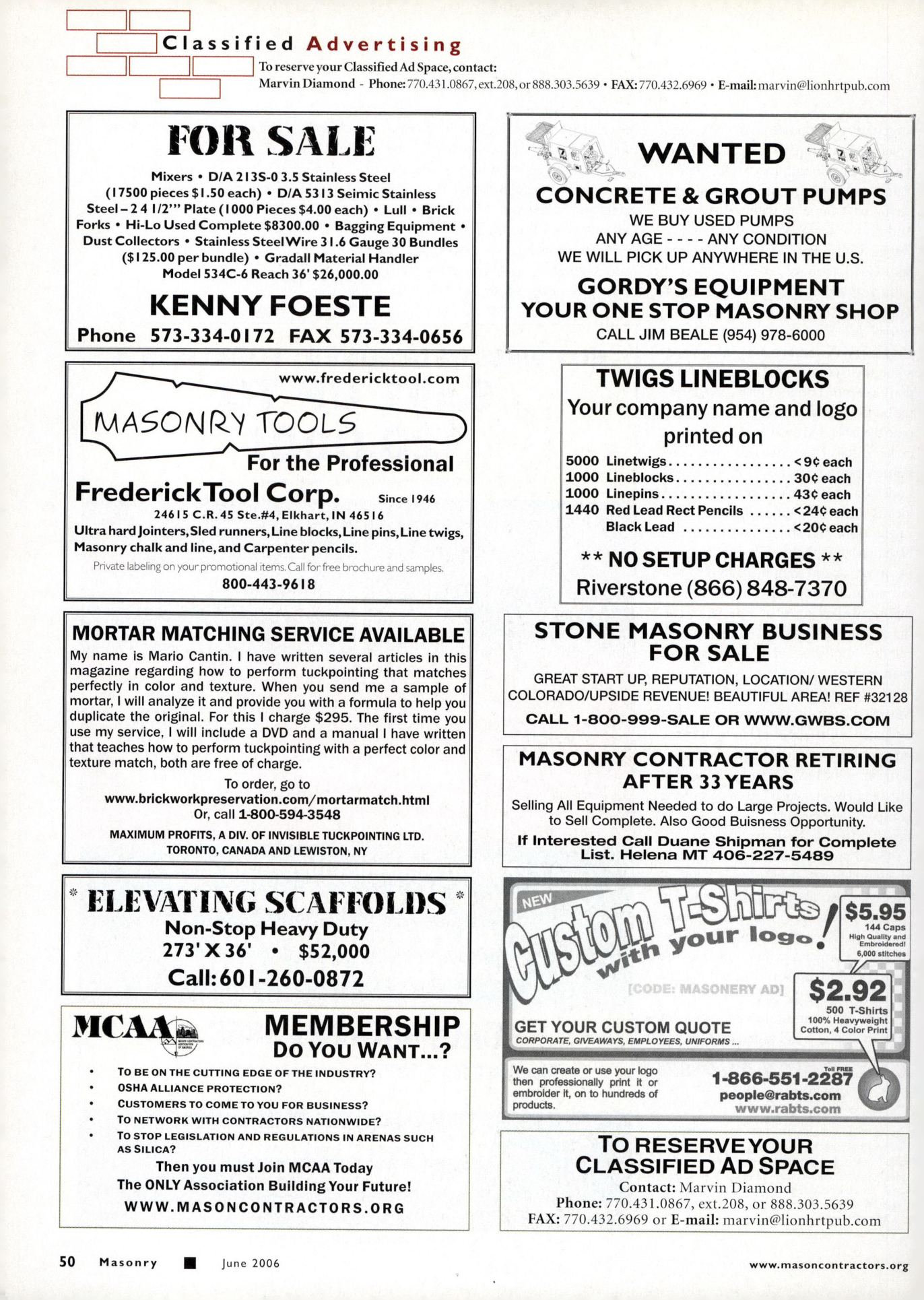 Masonry Magazine June 2006 Page. 52