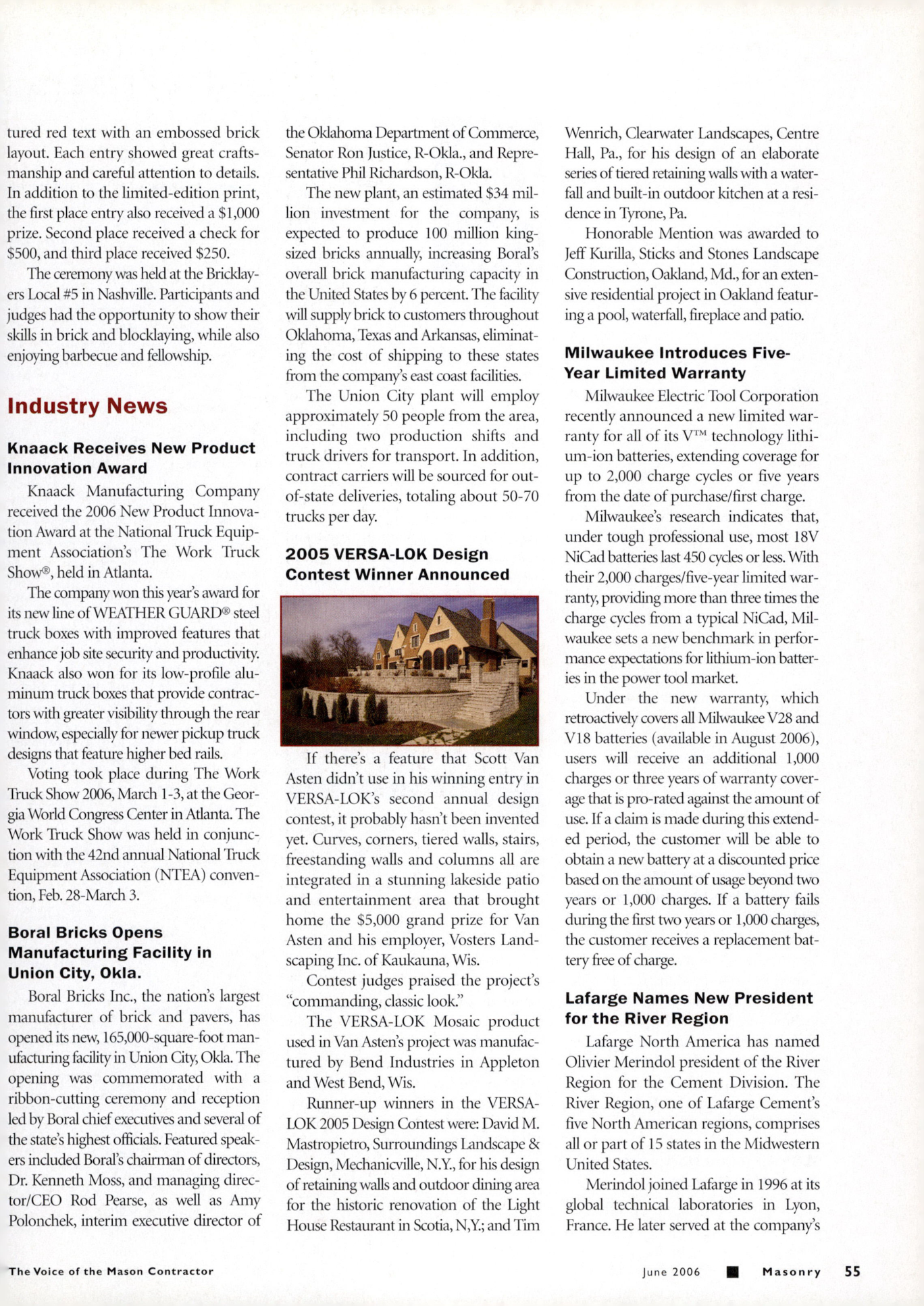 Masonry Magazine June 2006 Page. 57