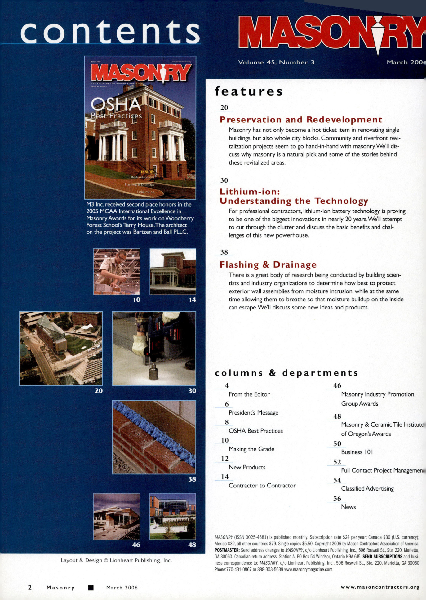 Masonry Magazine March 2006 Page. 4