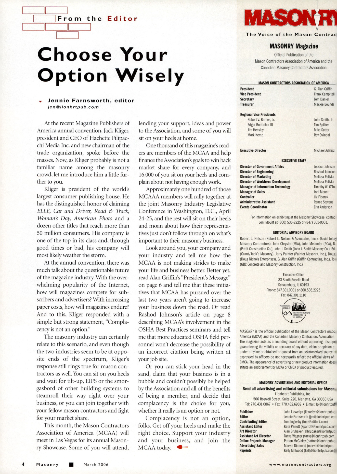 Masonry Magazine March 2006 Page. 6