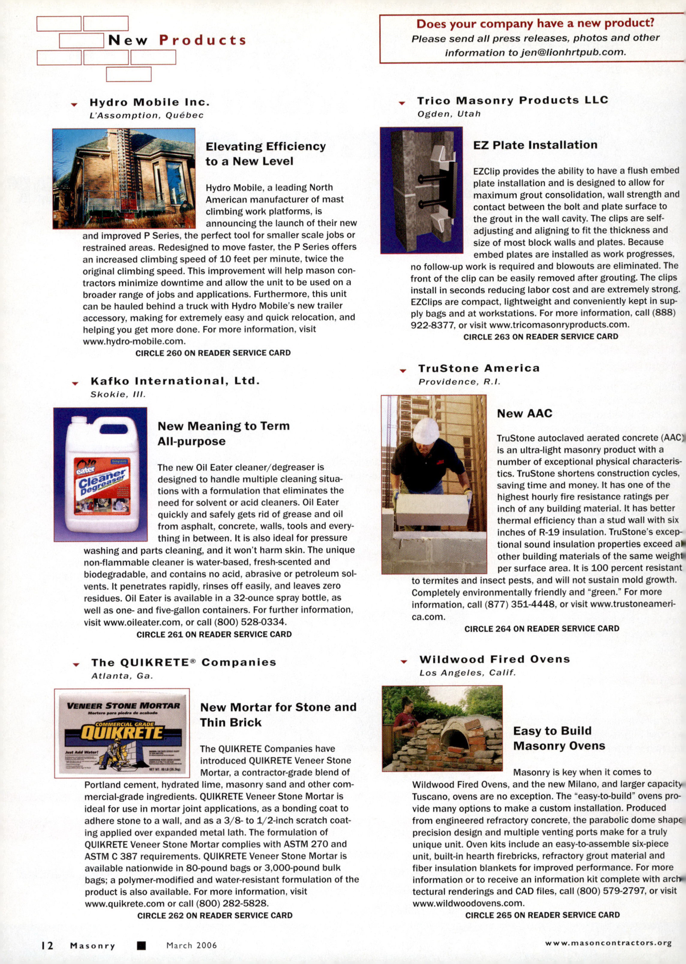 Masonry Magazine March 2006 Page. 14