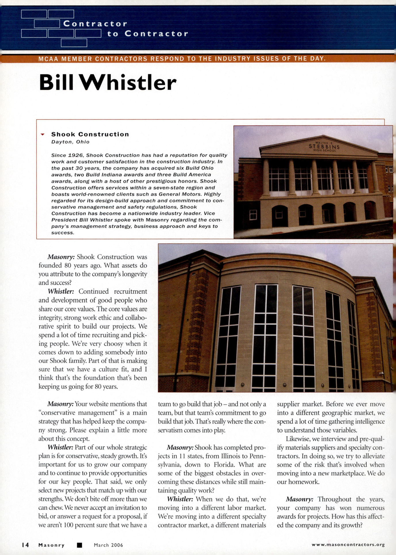 Masonry Magazine March 2006 Page. 16