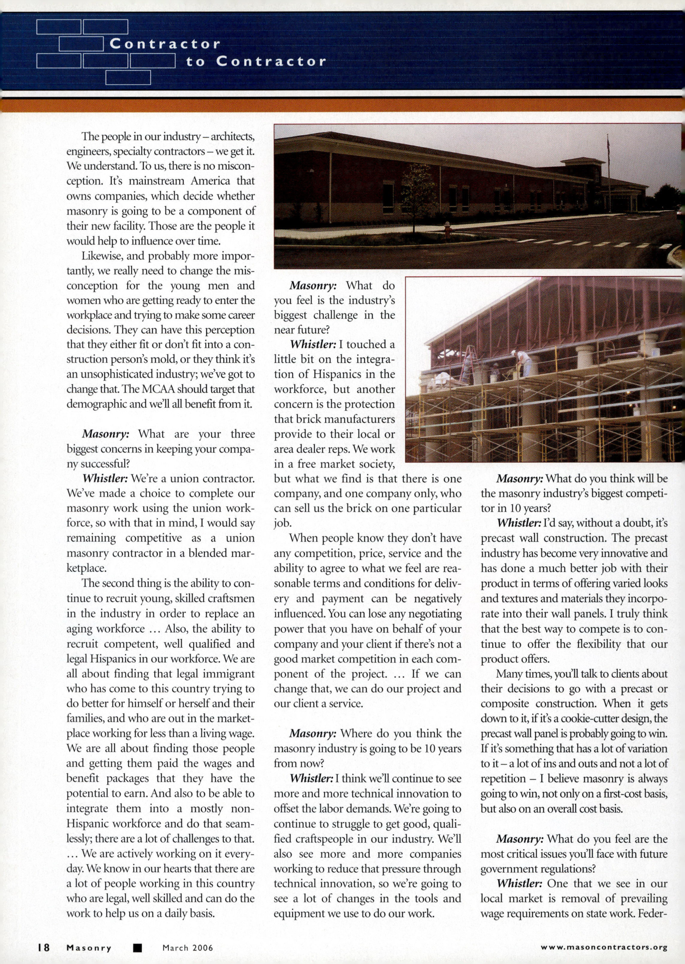 Masonry Magazine March 2006 Page. 20