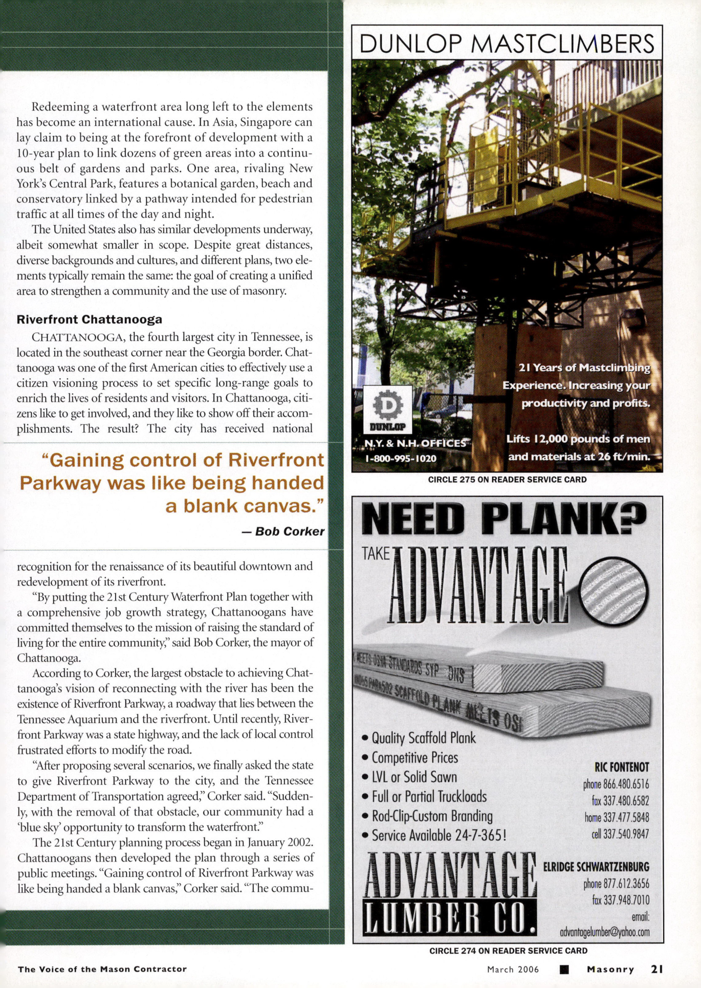 Masonry Magazine March 2006 Page. 23