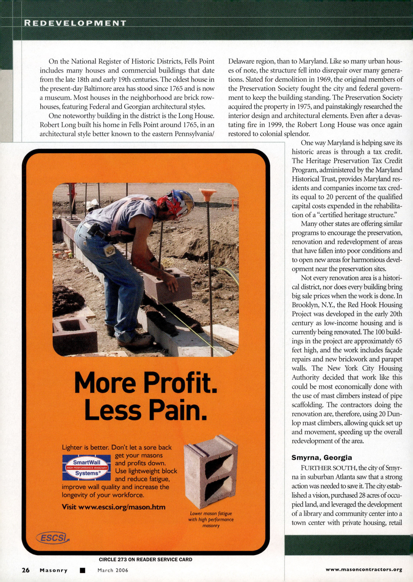 Masonry Magazine March 2006 Page. 28