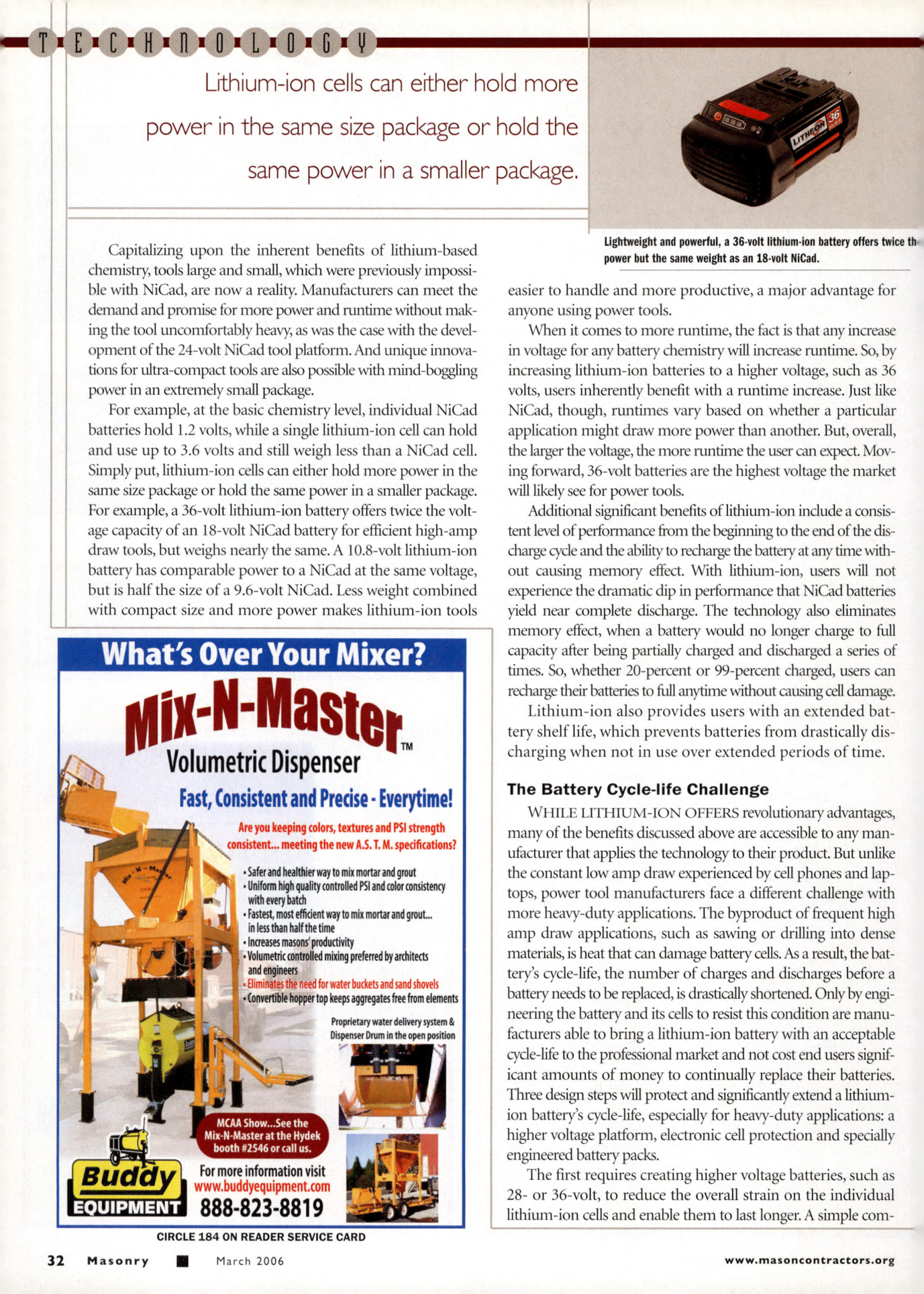 Masonry Magazine March 2006 Page. 34