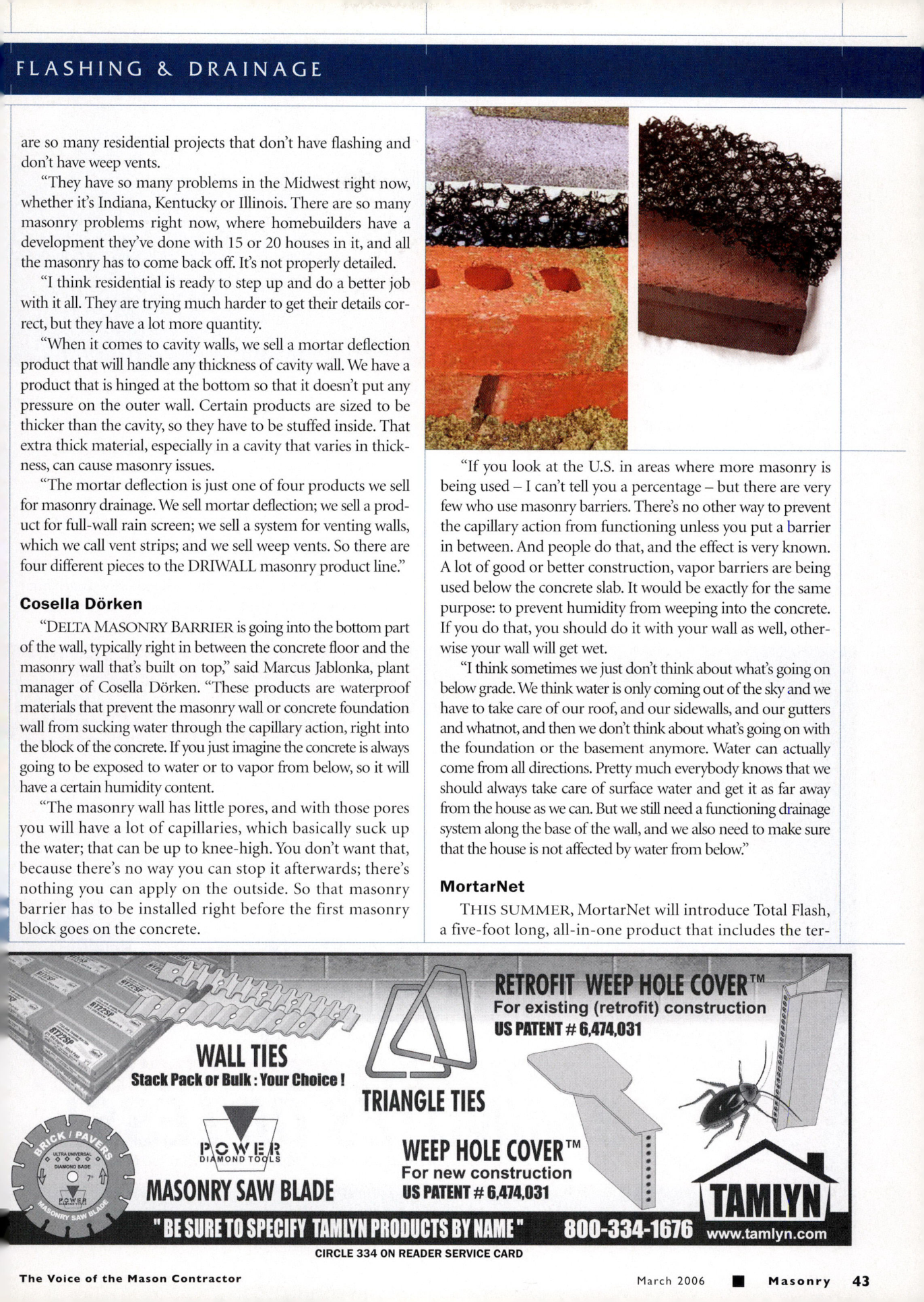 Masonry Magazine March 2006 Page. 45