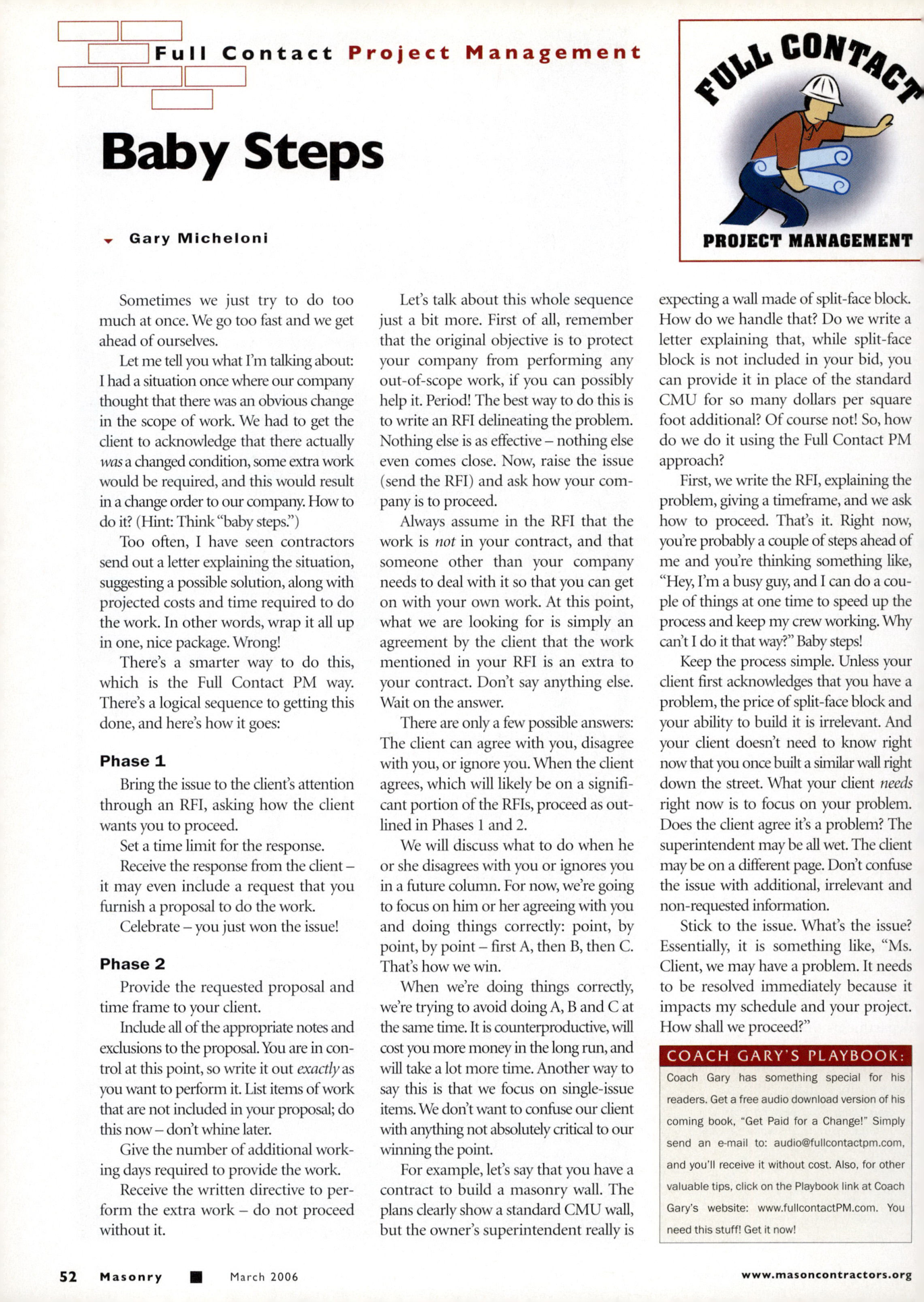 Masonry Magazine March 2006 Page. 54