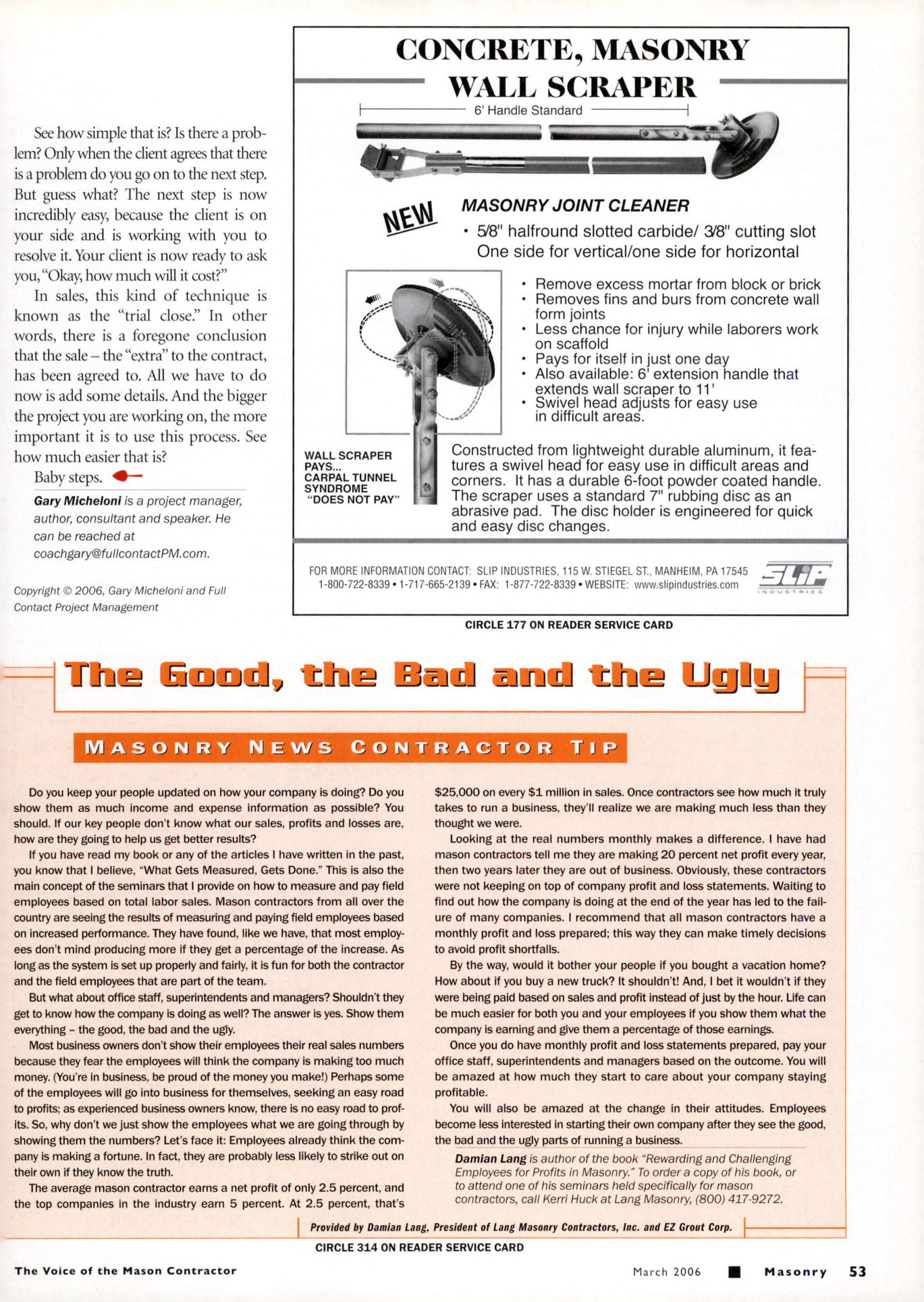 Masonry Magazine March 2006 Page. 55