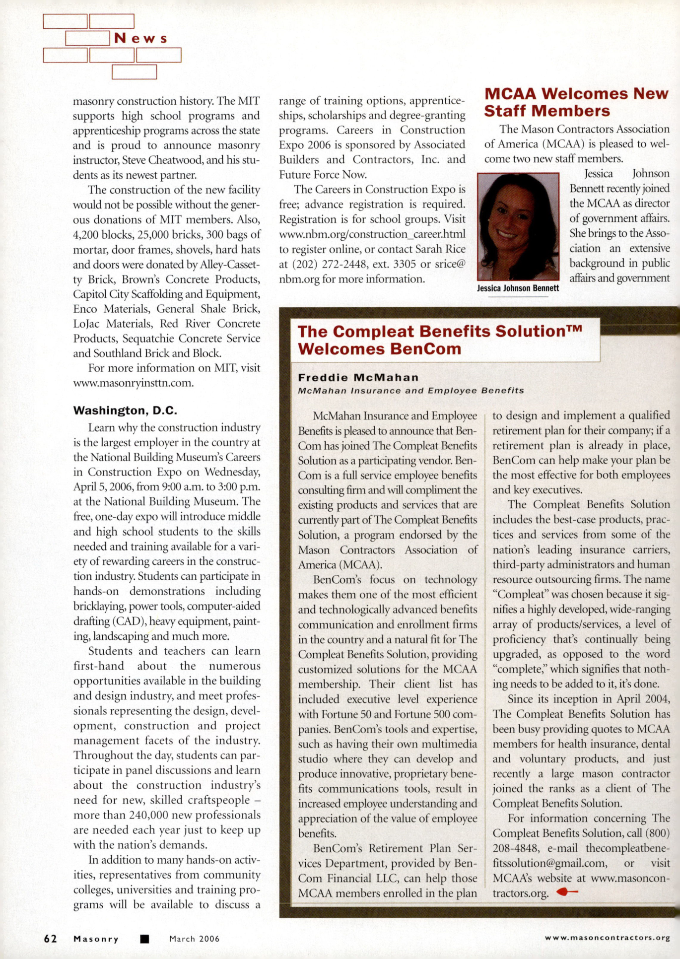 Masonry Magazine March 2006 Page. 64