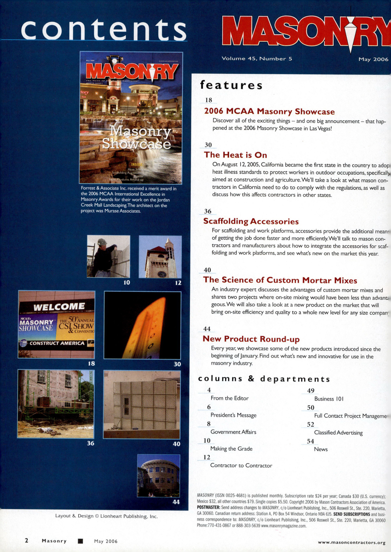 Masonry Magazine May 2006 Page. 4