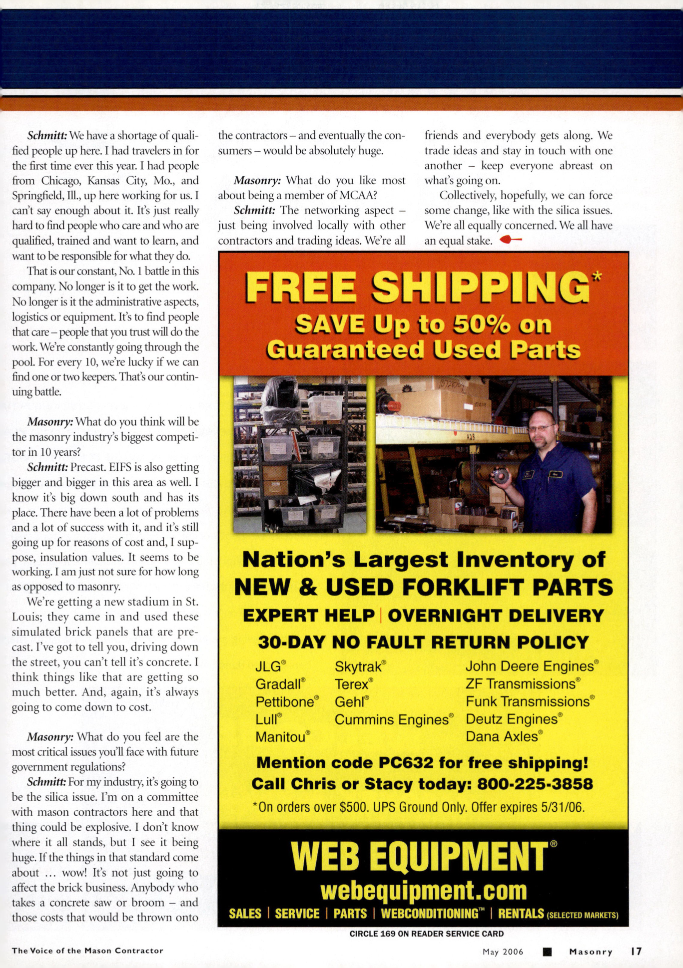 Masonry Magazine May 2006 Page. 19