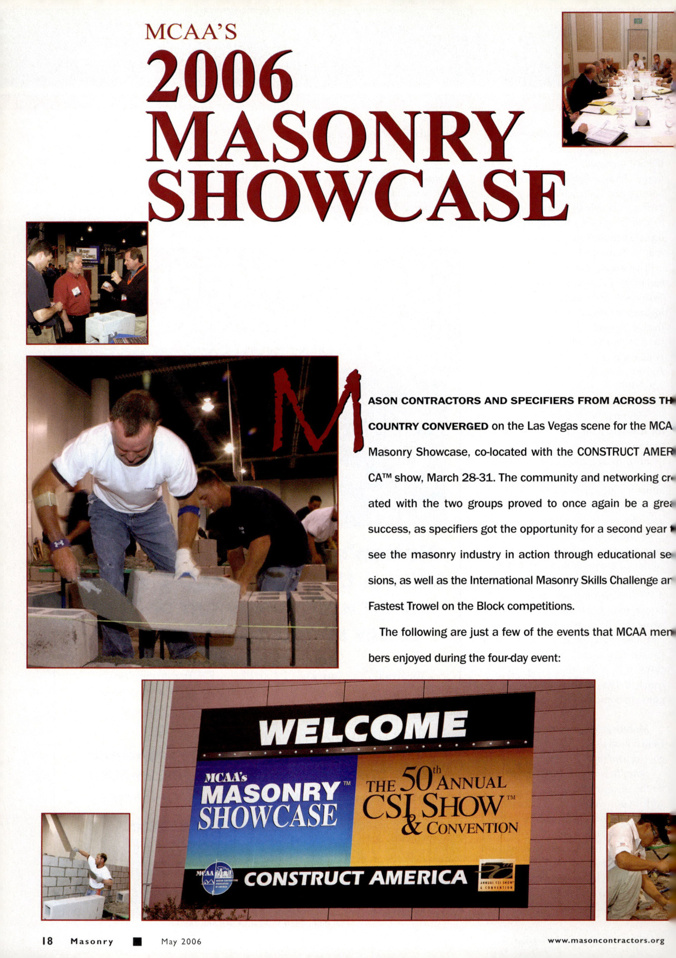 Masonry Magazine May 2006 Page. 20