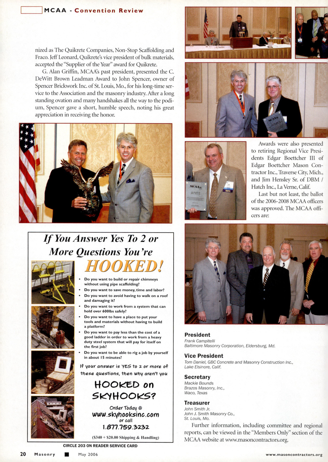 Masonry Magazine May 2006 Page. 22