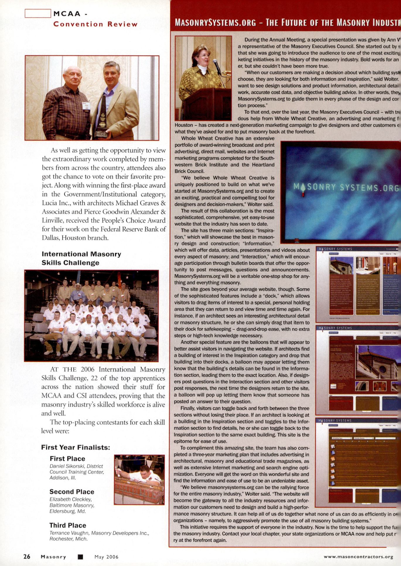 Masonry Magazine May 2006 Page. 28
