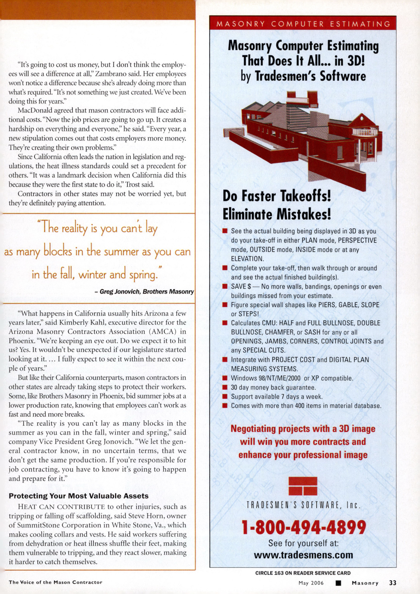 Masonry Magazine May 2006 Page. 35