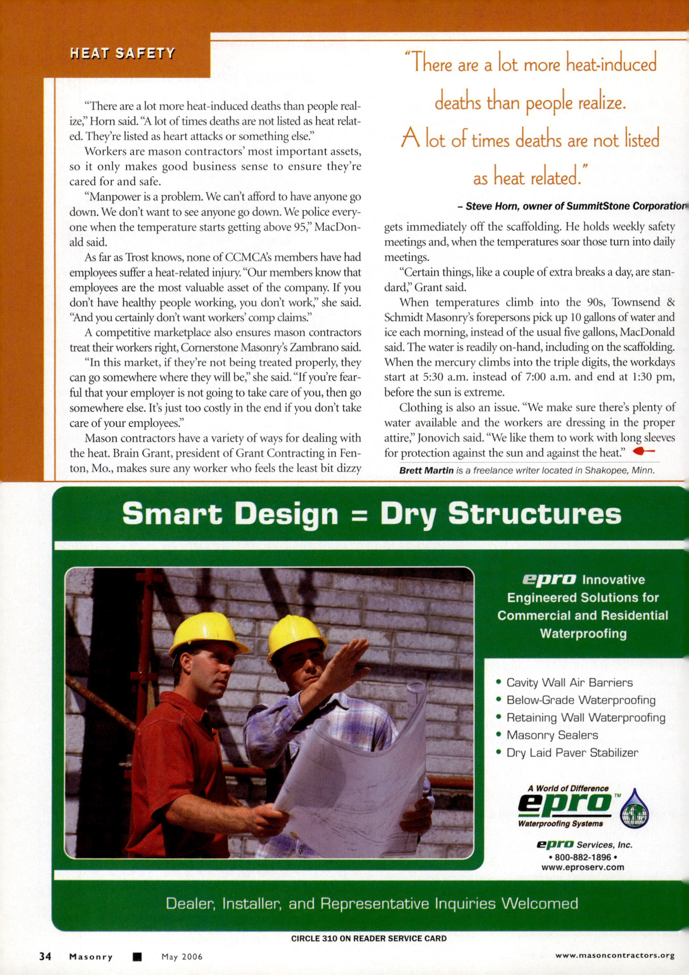 Masonry Magazine May 2006 Page. 36