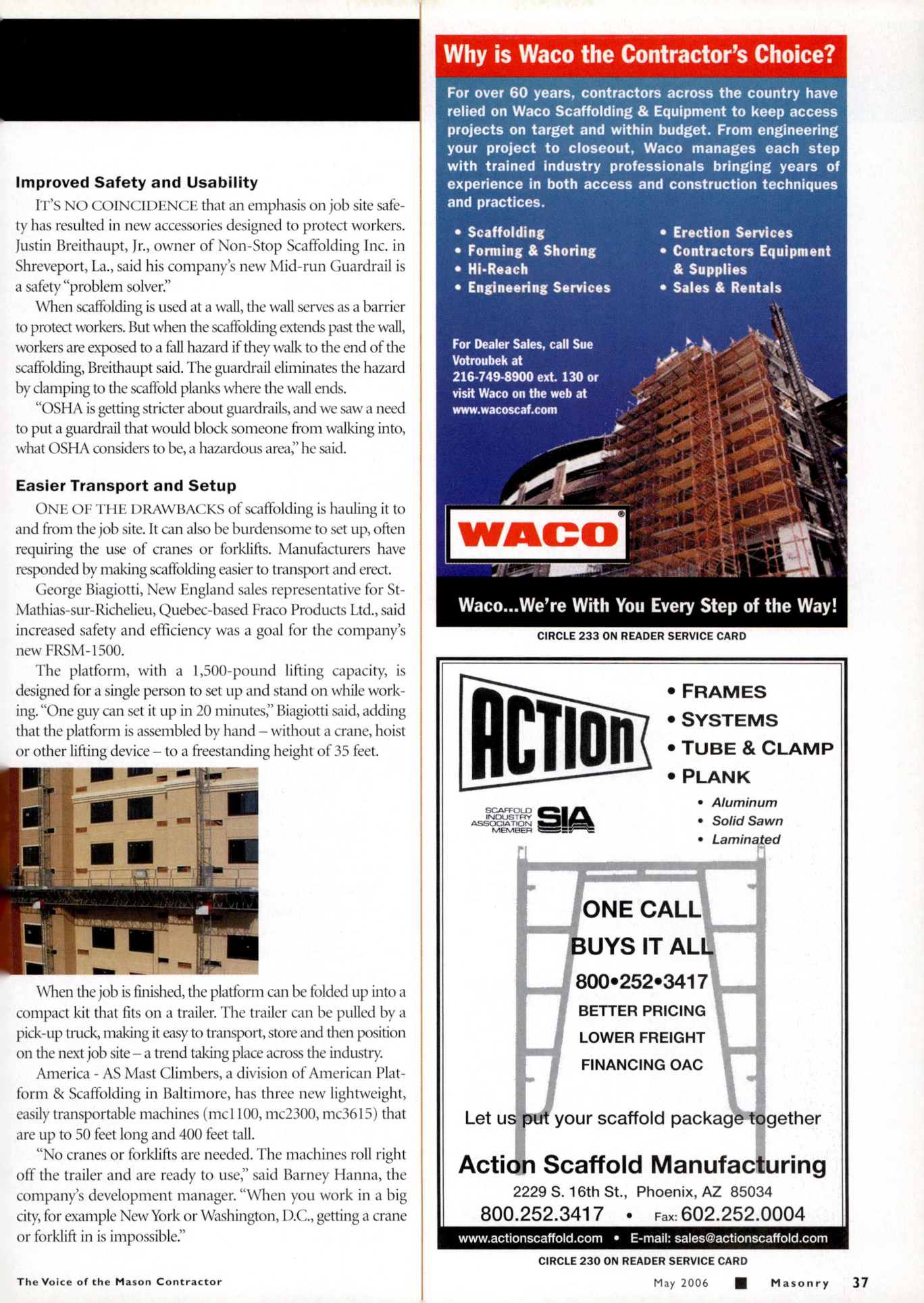 Masonry Magazine May 2006 Page. 39