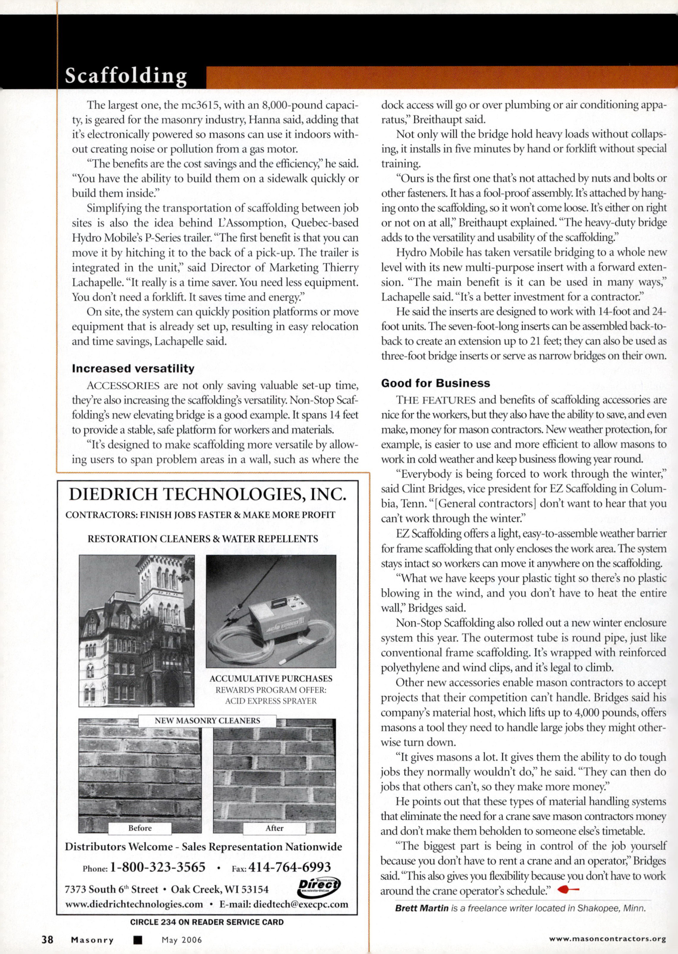 Masonry Magazine May 2006 Page. 40
