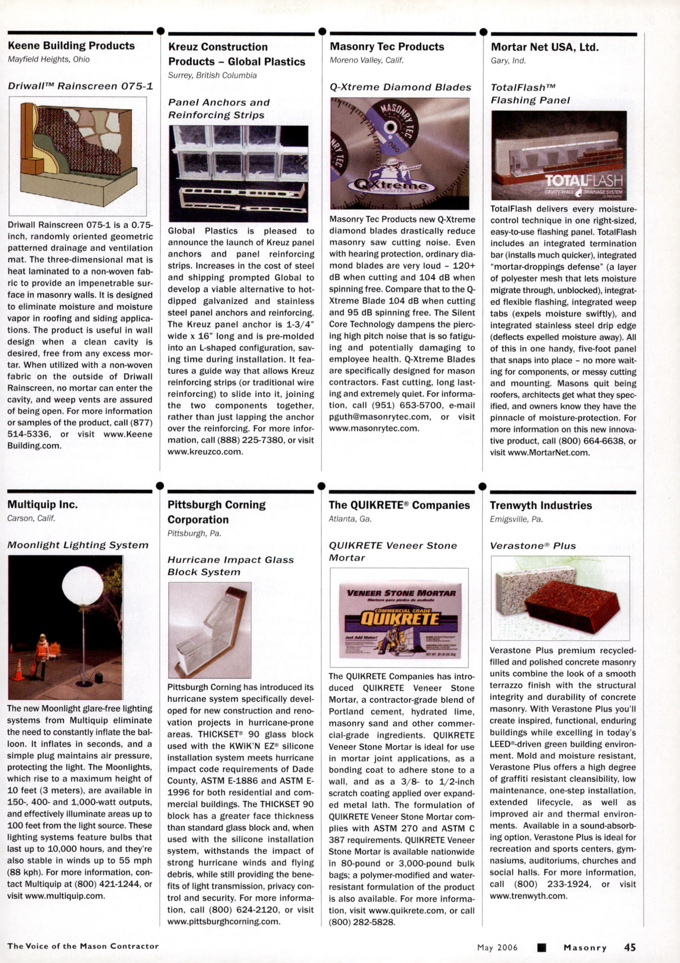 Masonry Magazine May 2006 Page. 47