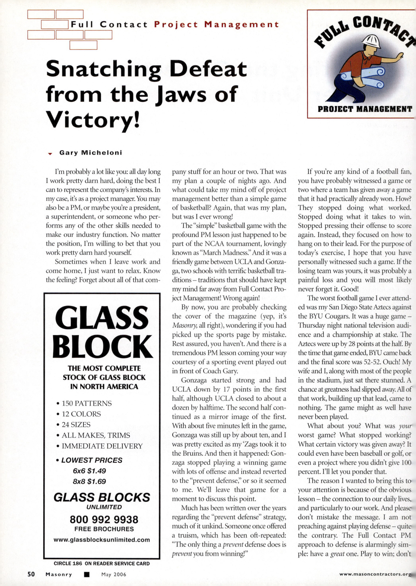 Masonry Magazine May 2006 Page. 52