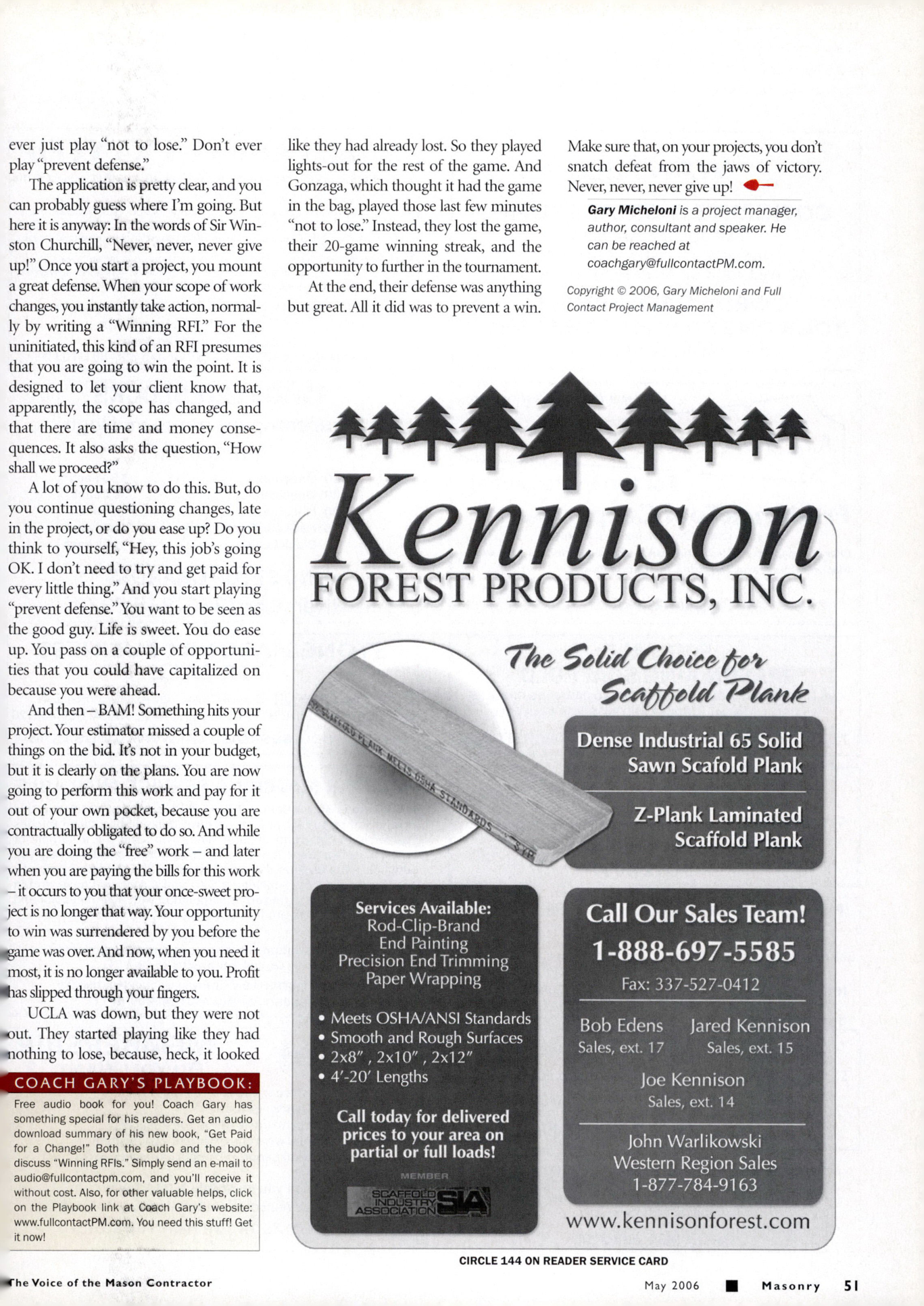 Masonry Magazine May 2006 Page. 53