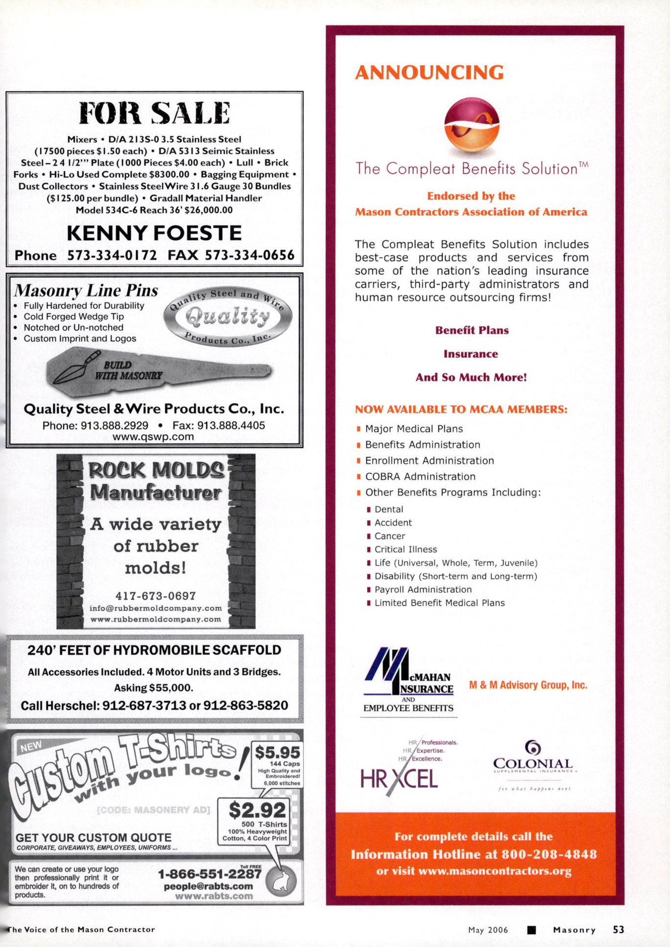 Masonry Magazine May 2006 Page. 55