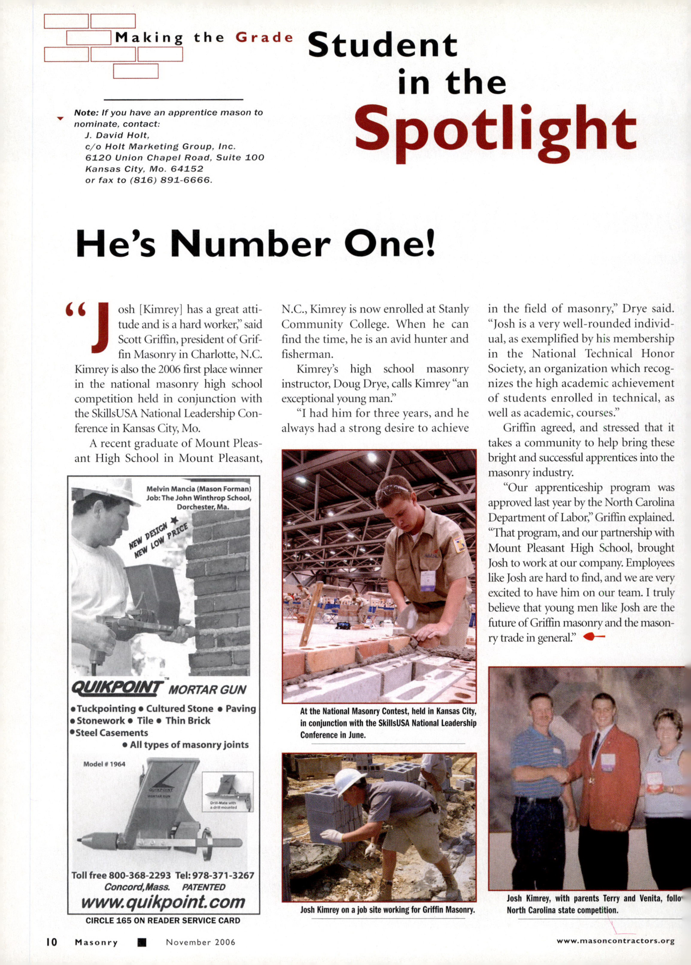 Masonry Magazine November 2006 Page. 12