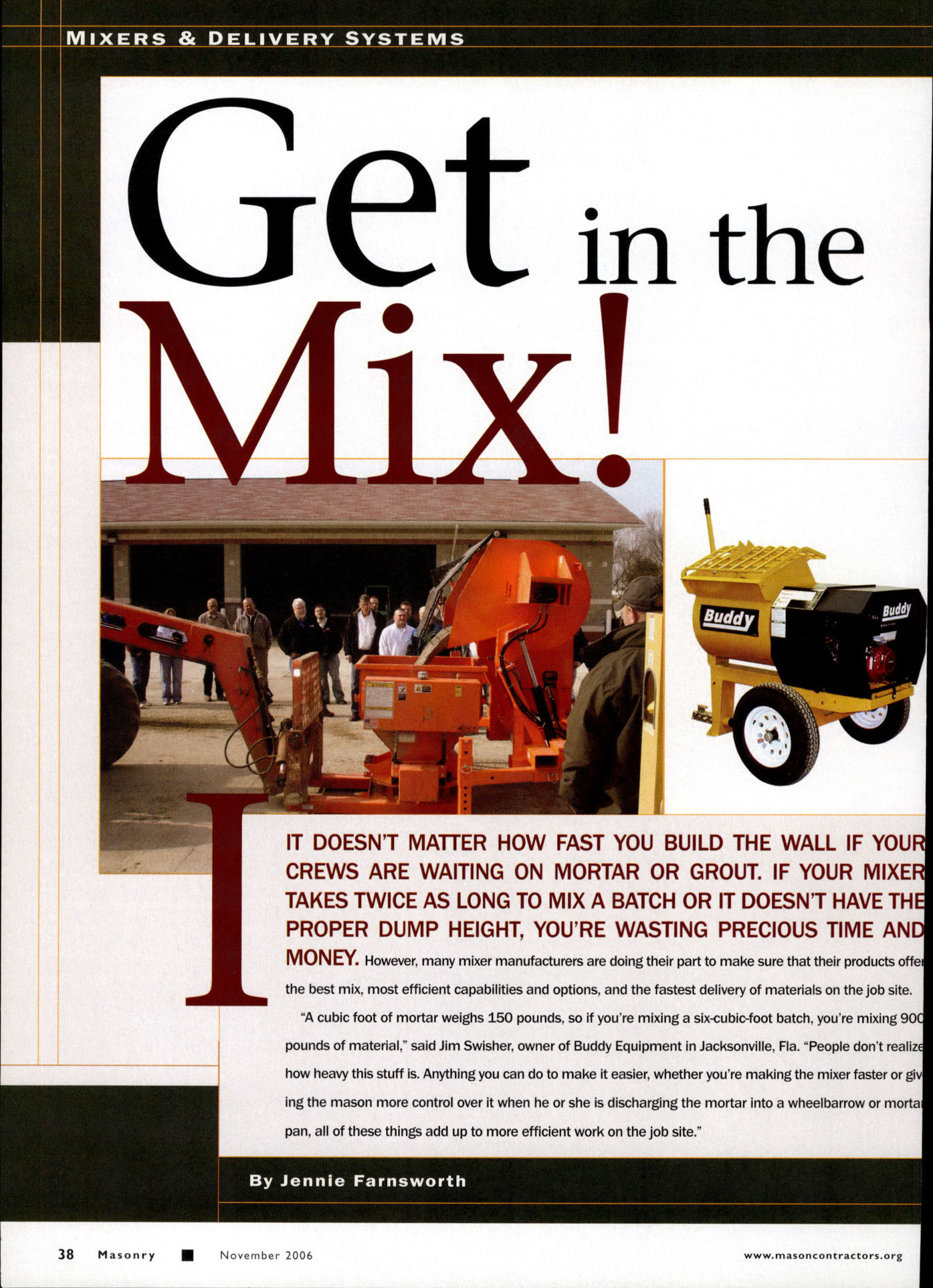 Masonry Magazine November 2006 Page. 40