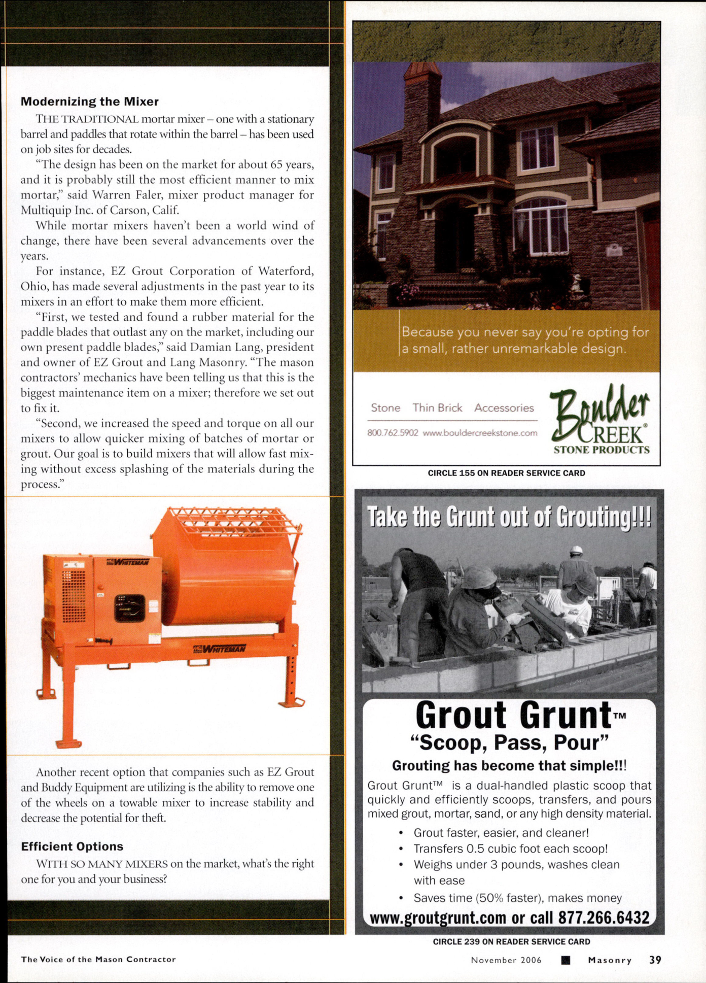 Masonry Magazine November 2006 Page. 41
