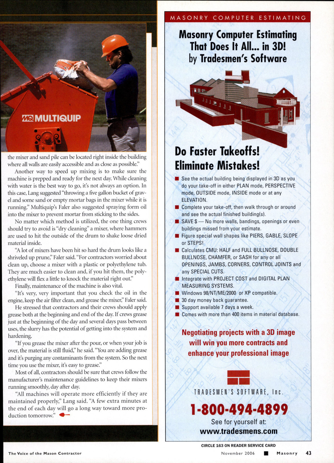 Masonry Magazine November 2006 Page. 45