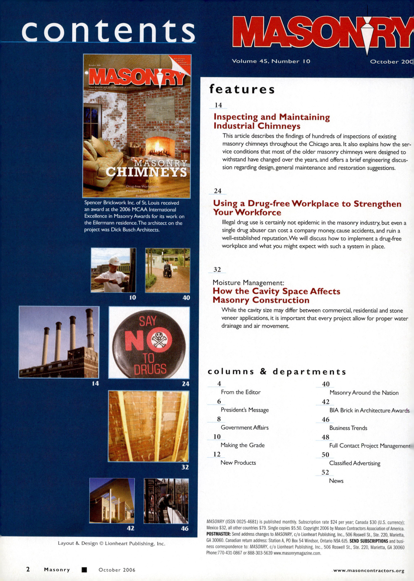 Masonry Magazine October 2006 Page. 4