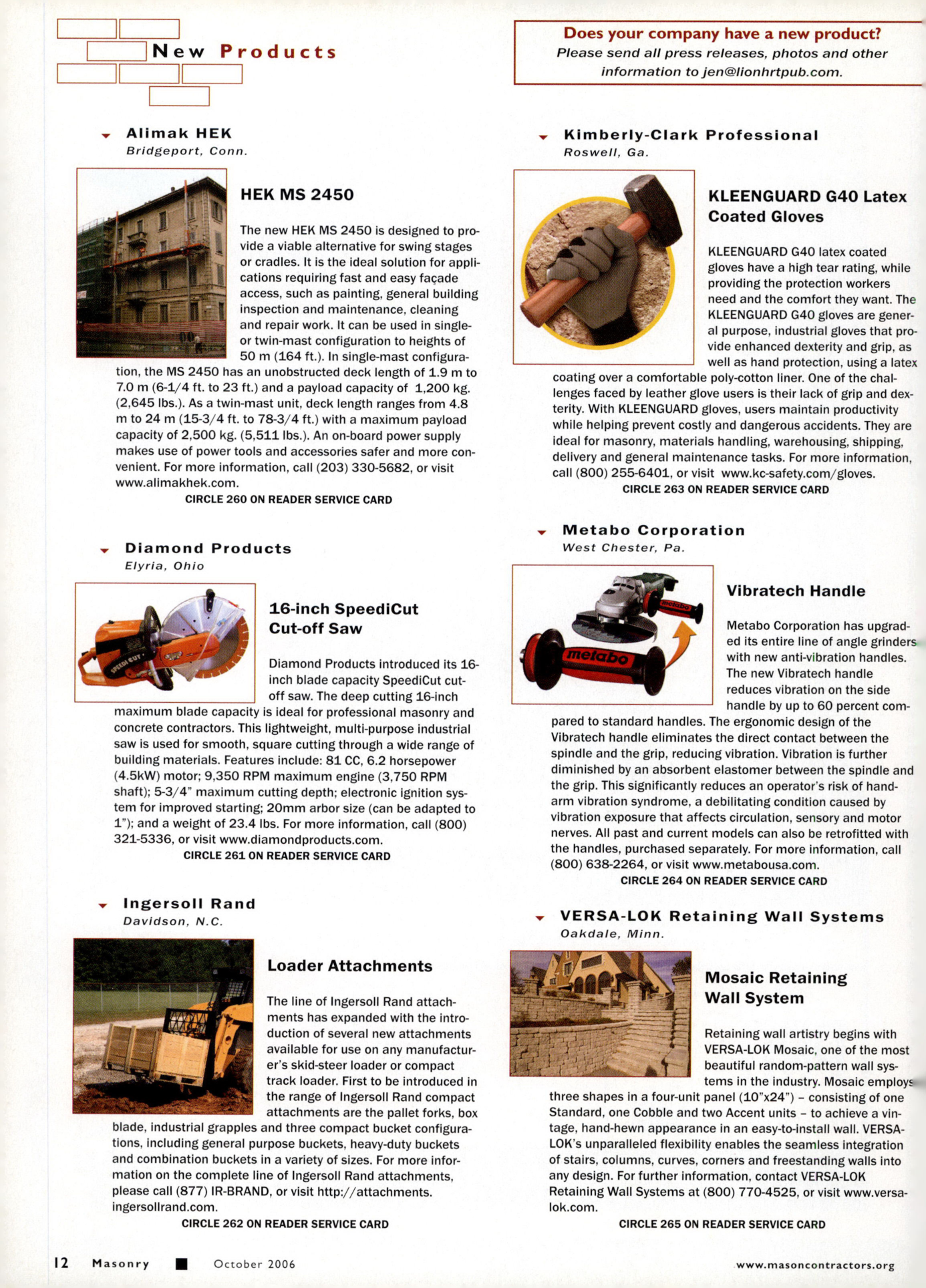 Masonry Magazine October 2006 Page. 14