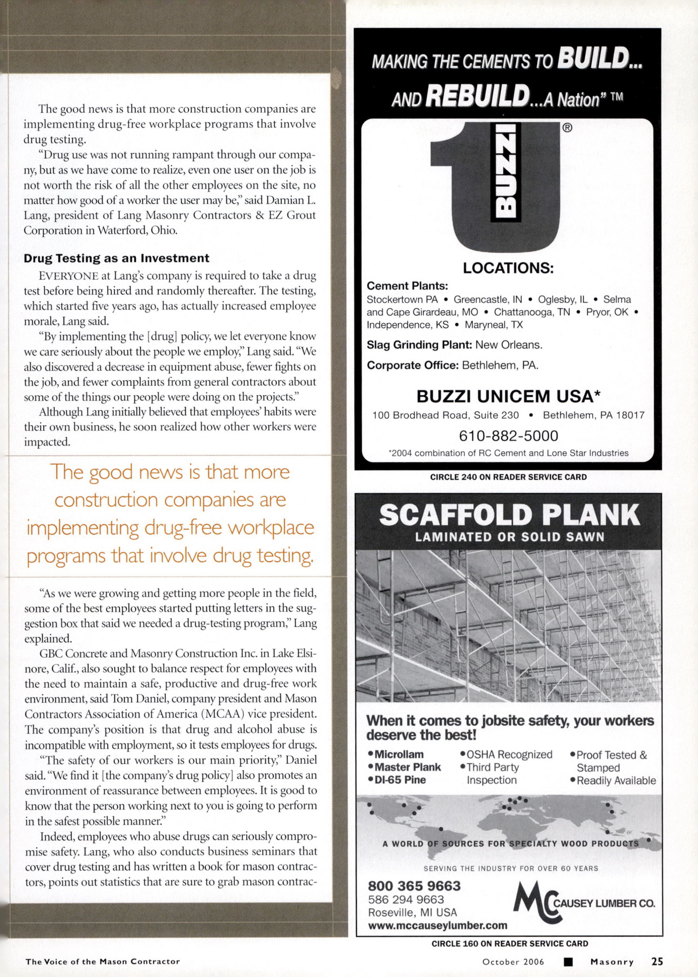 Masonry Magazine October 2006 Page. 27
