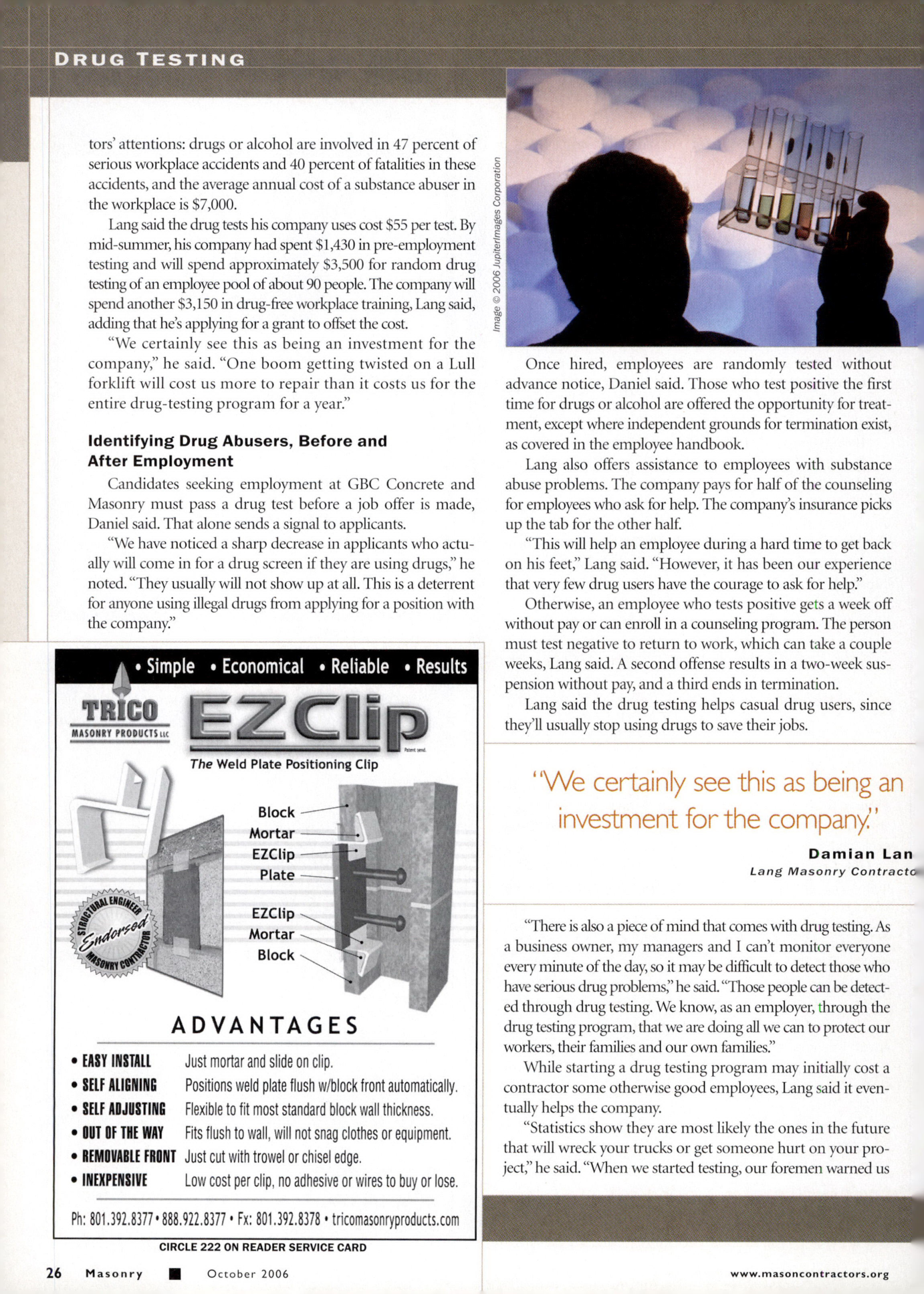 Masonry Magazine October 2006 Page. 28
