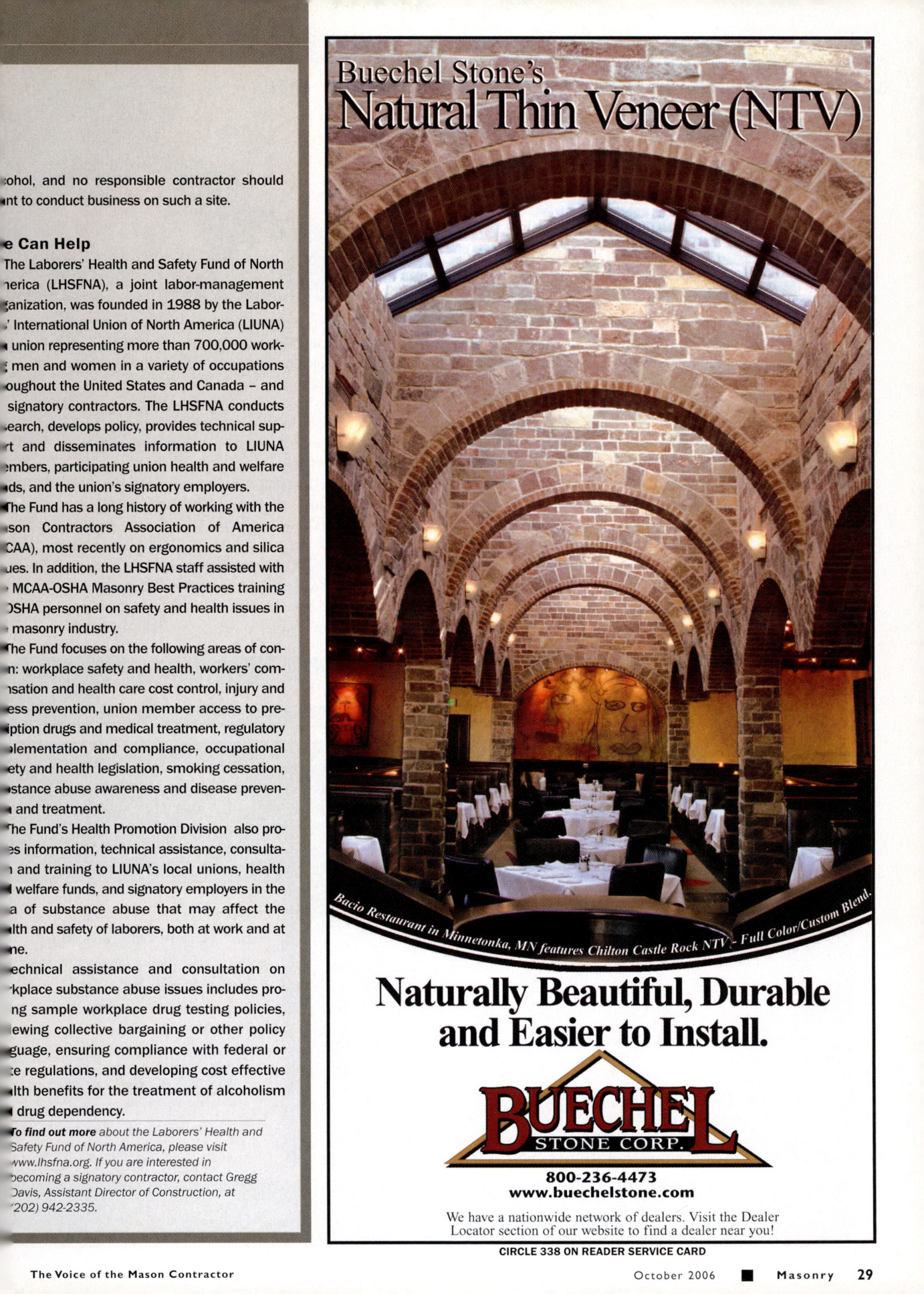 Masonry Magazine October 2006 Page. 31