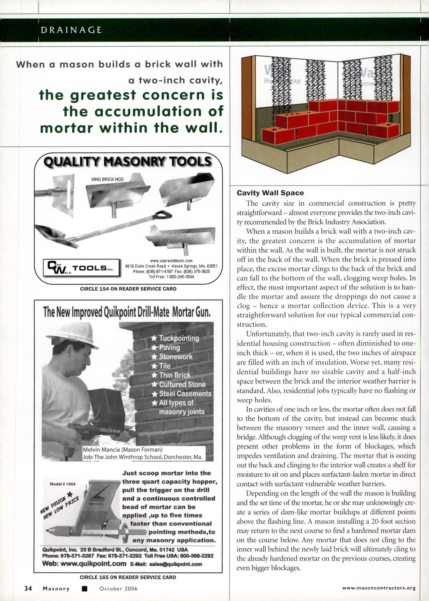 Masonry Magazine October 2006 Page. 36