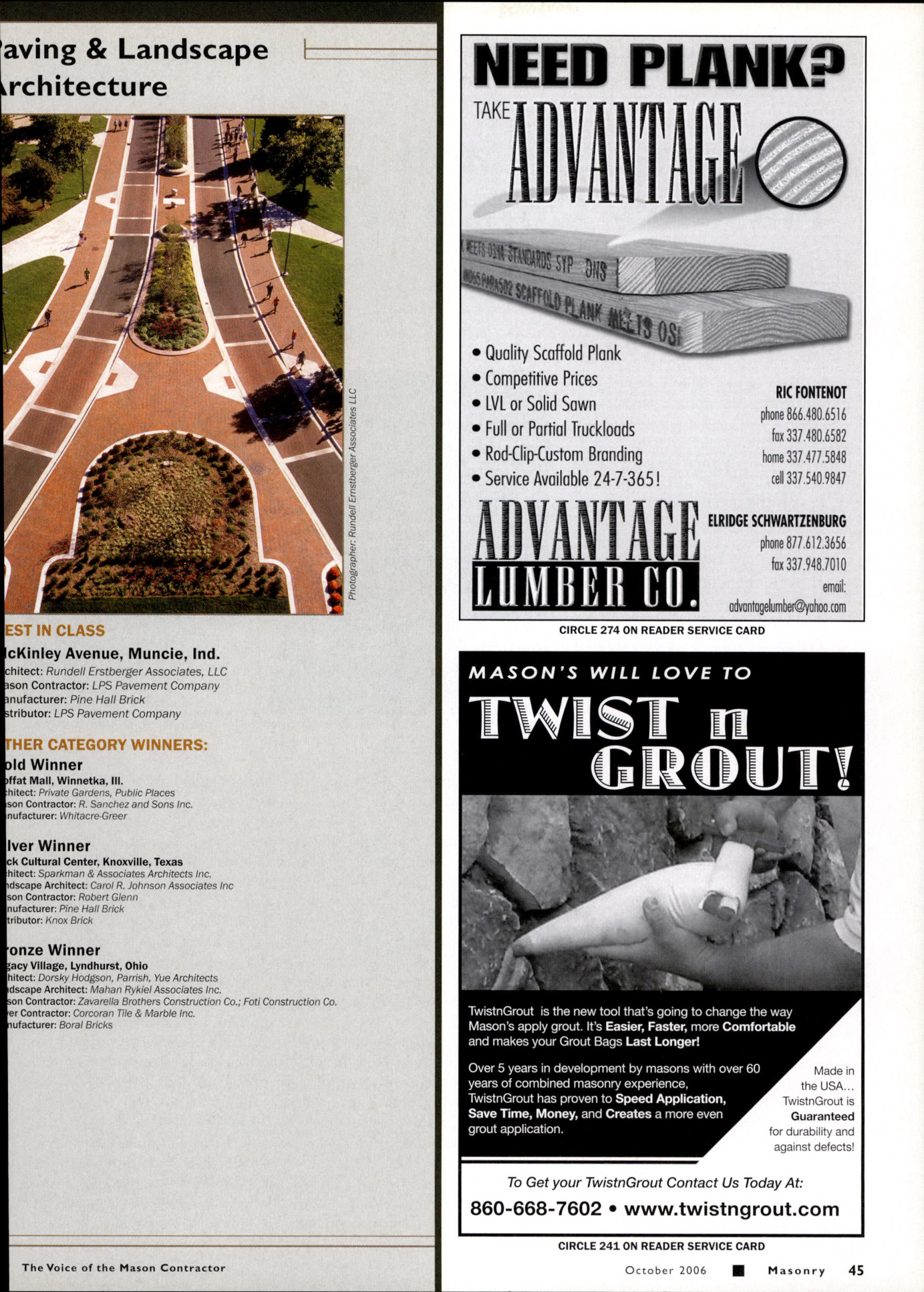 Masonry Magazine October 2006 Page. 47