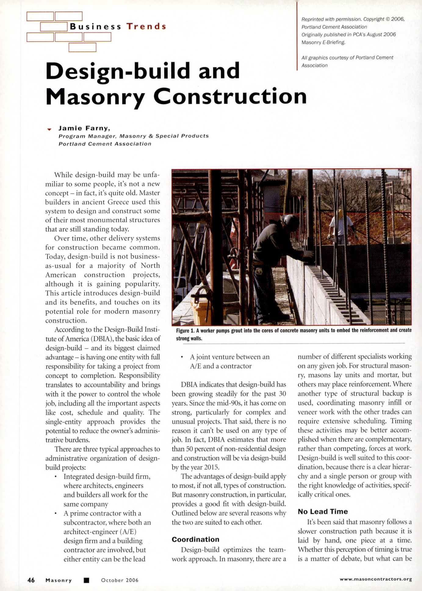 Masonry Magazine October 2006 Page. 48