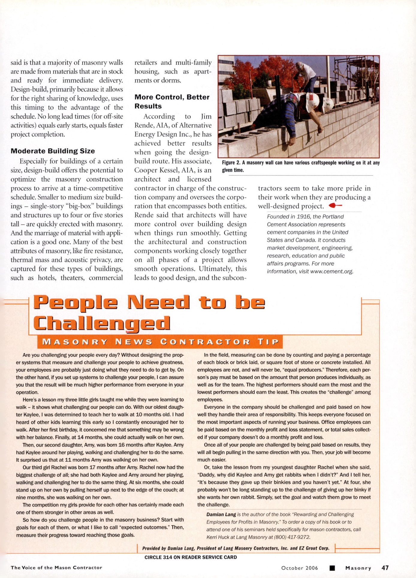 Masonry Magazine October 2006 Page. 49