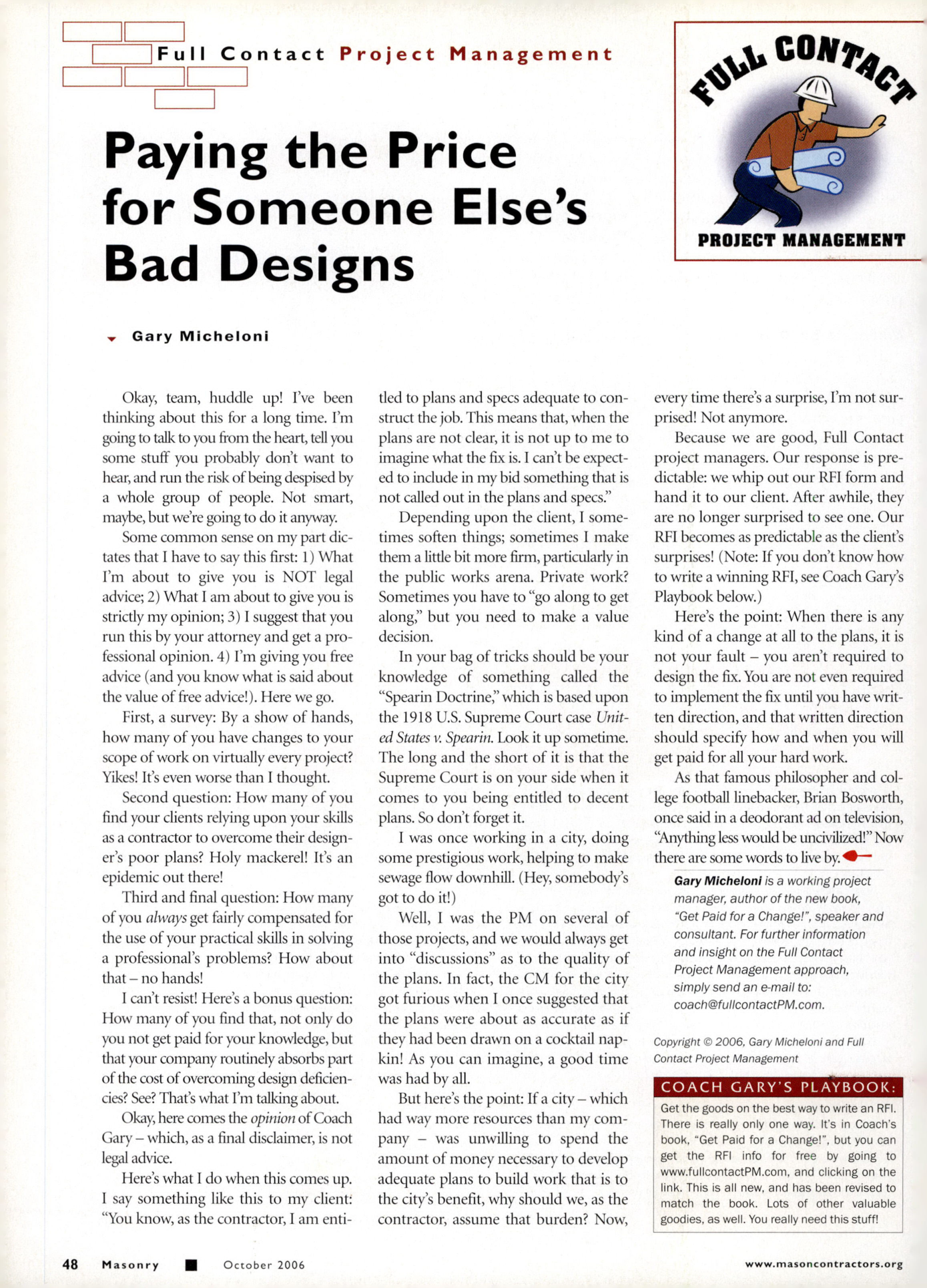 Masonry Magazine October 2006 Page. 50