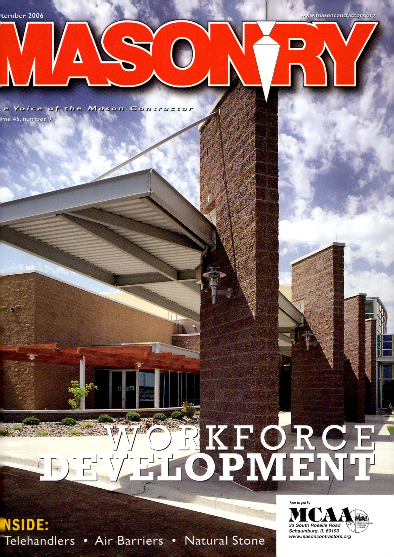 Masonry Magazine September 2006 Page. 1