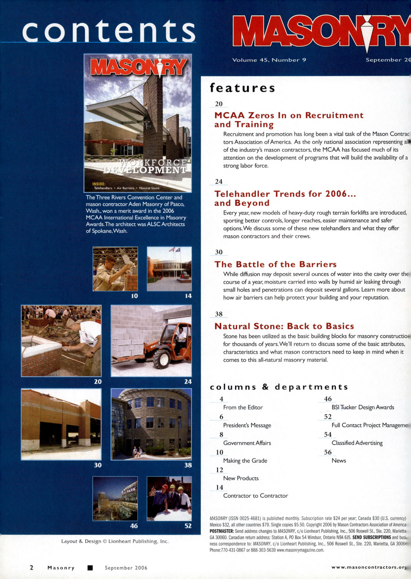 Masonry Magazine September 2006 Page. 4