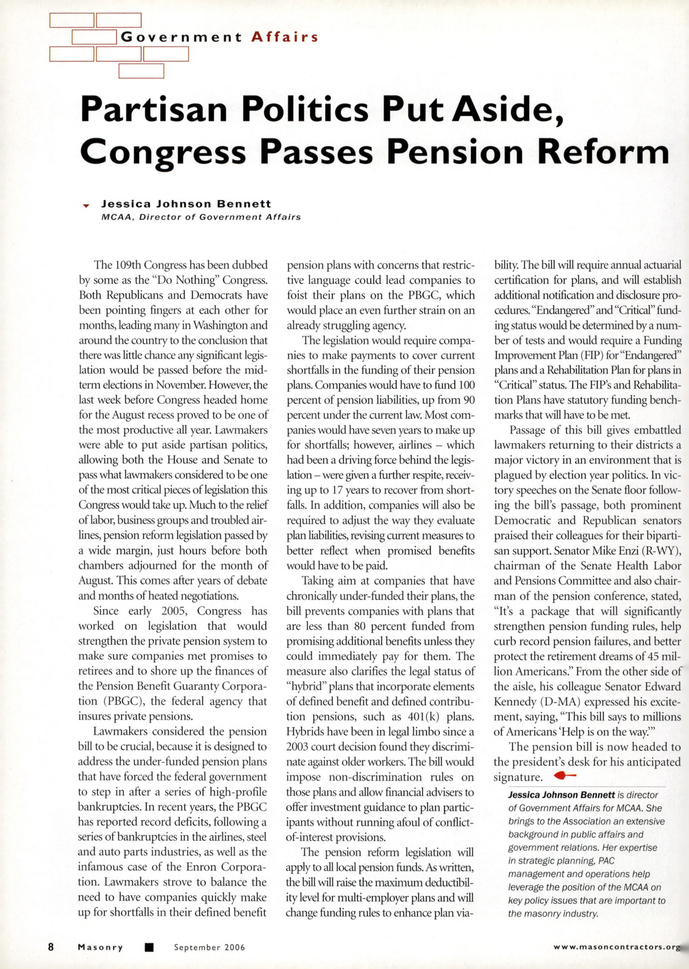 Masonry Magazine September 2006 Page. 10