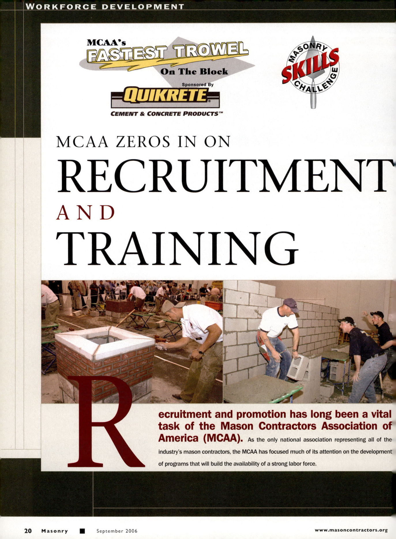 Masonry Magazine September 2006 Page. 22
