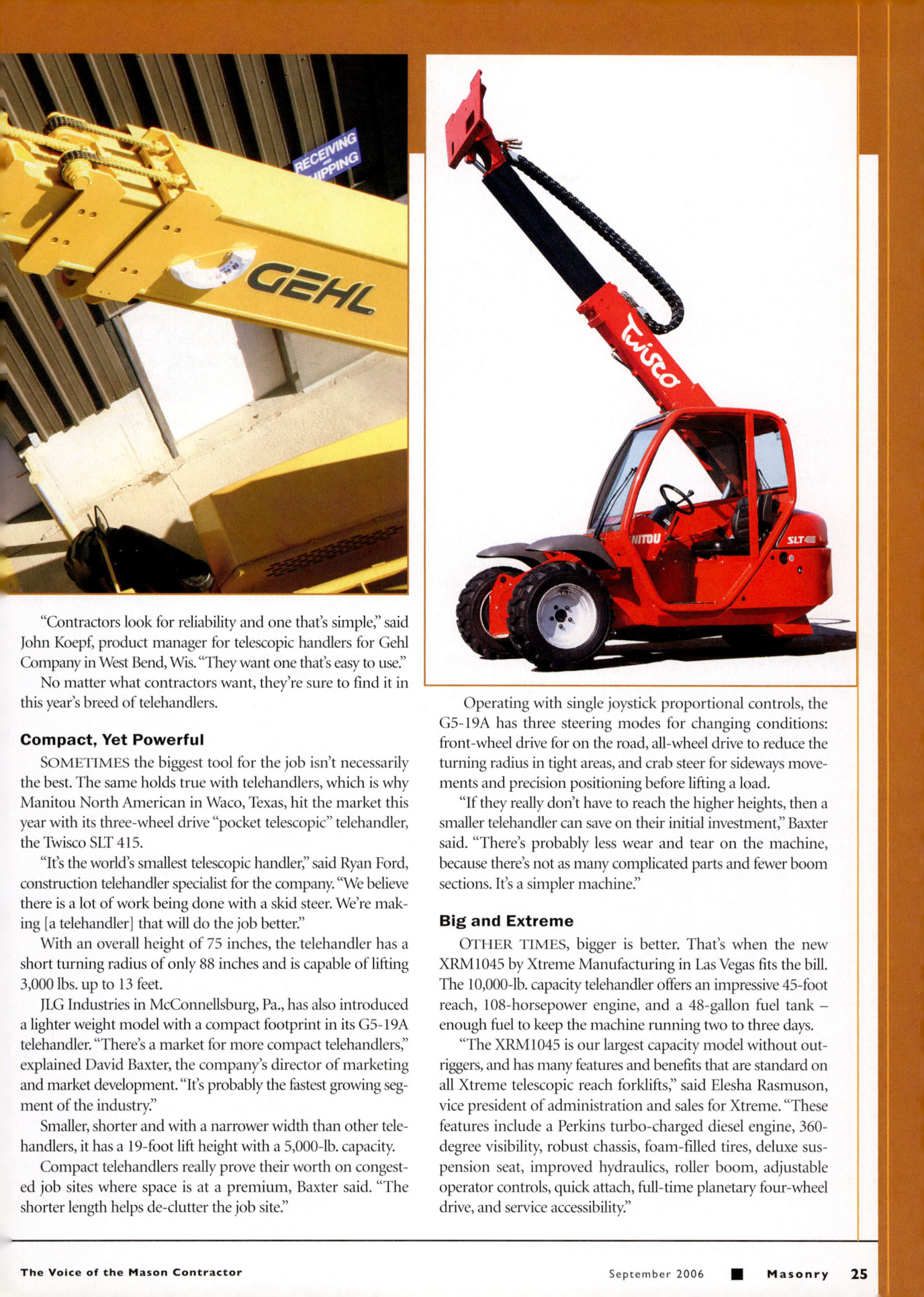 Masonry Magazine September 2006 Page. 27