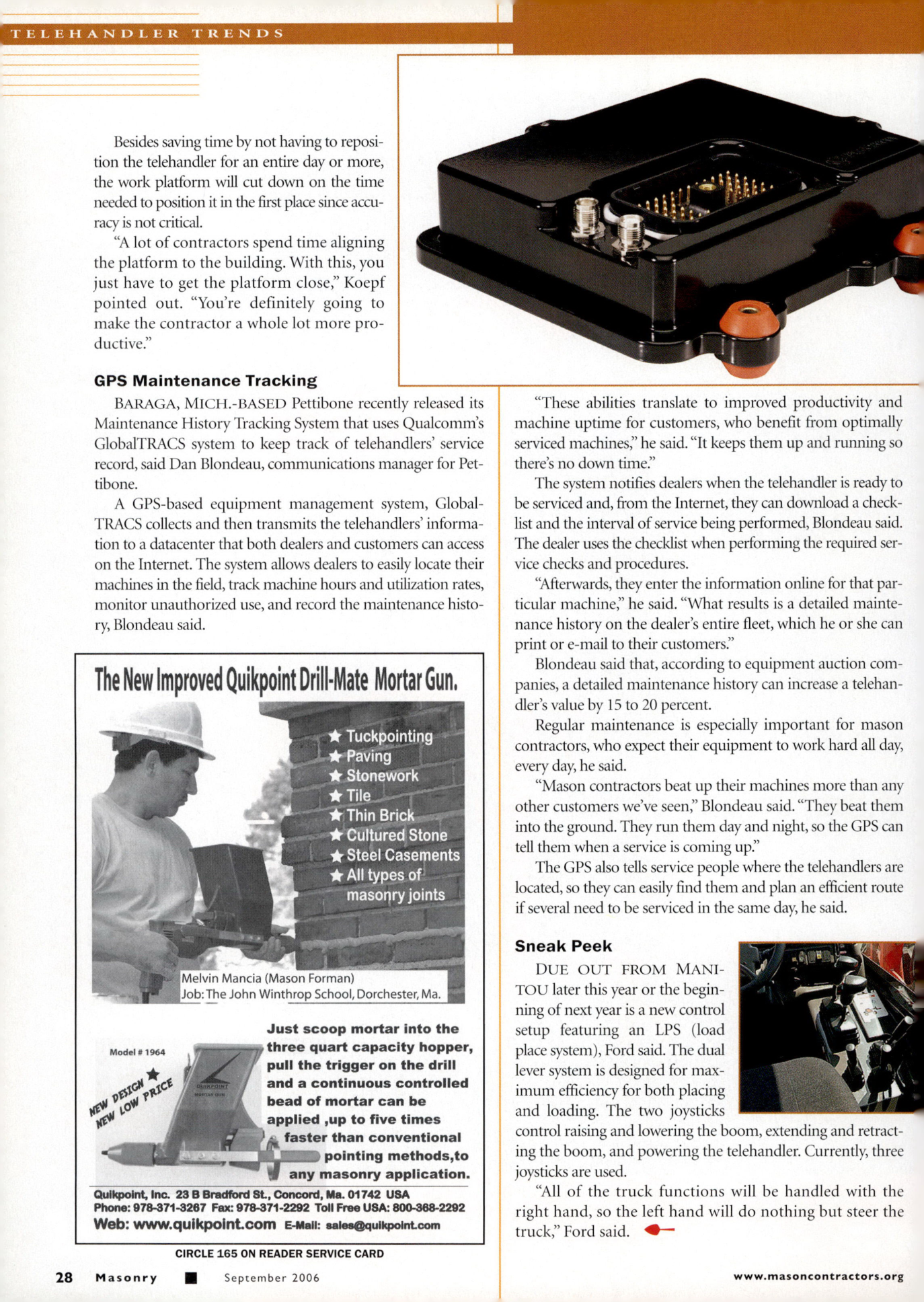 Masonry Magazine September 2006 Page. 30