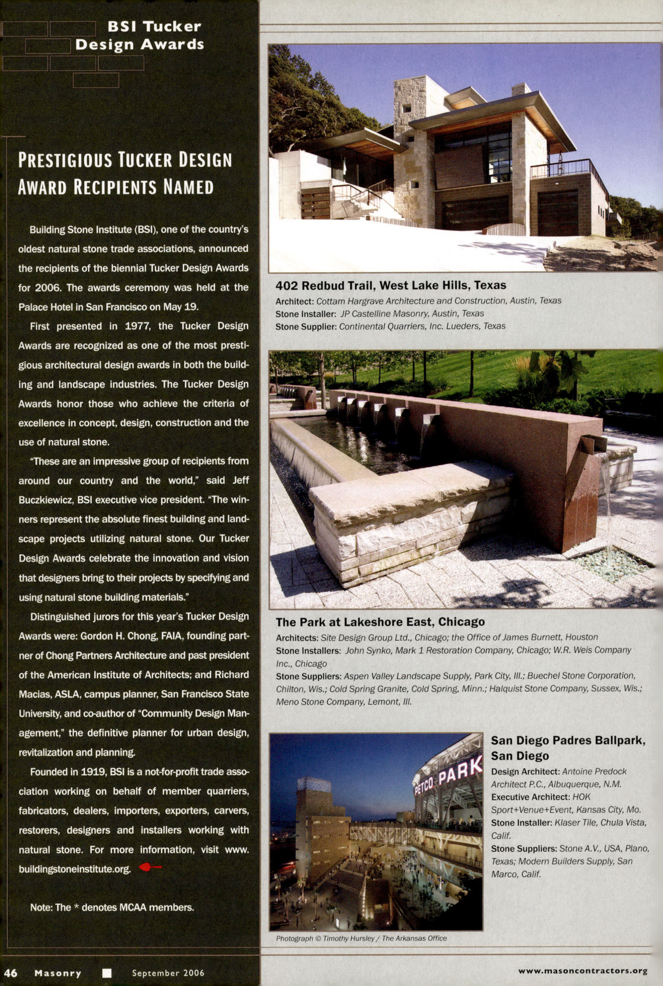 Masonry Magazine September 2006 Page. 48