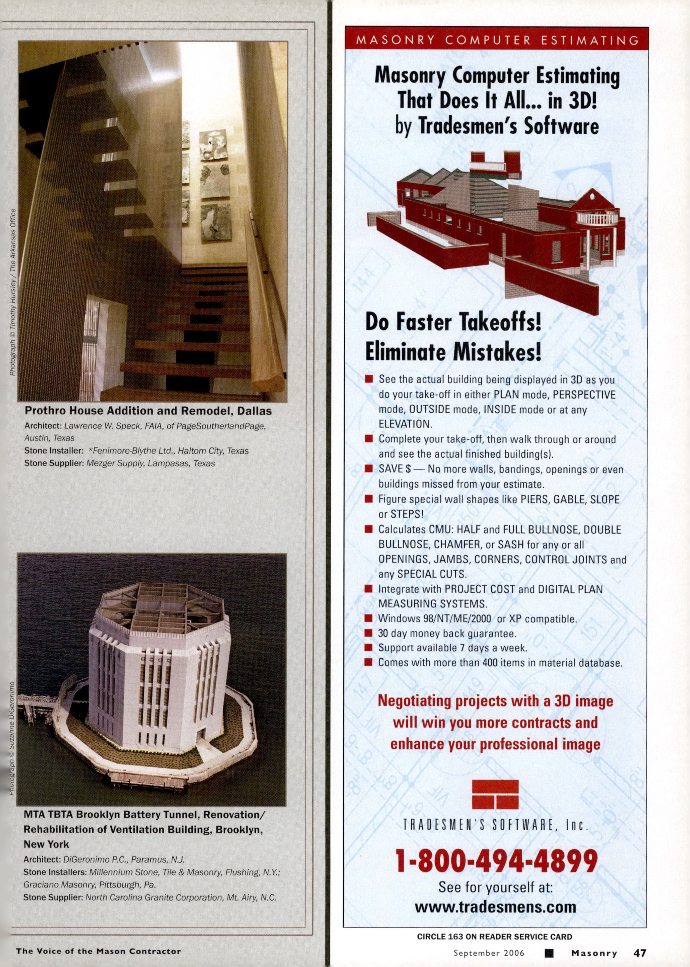 Masonry Magazine September 2006 Page. 49