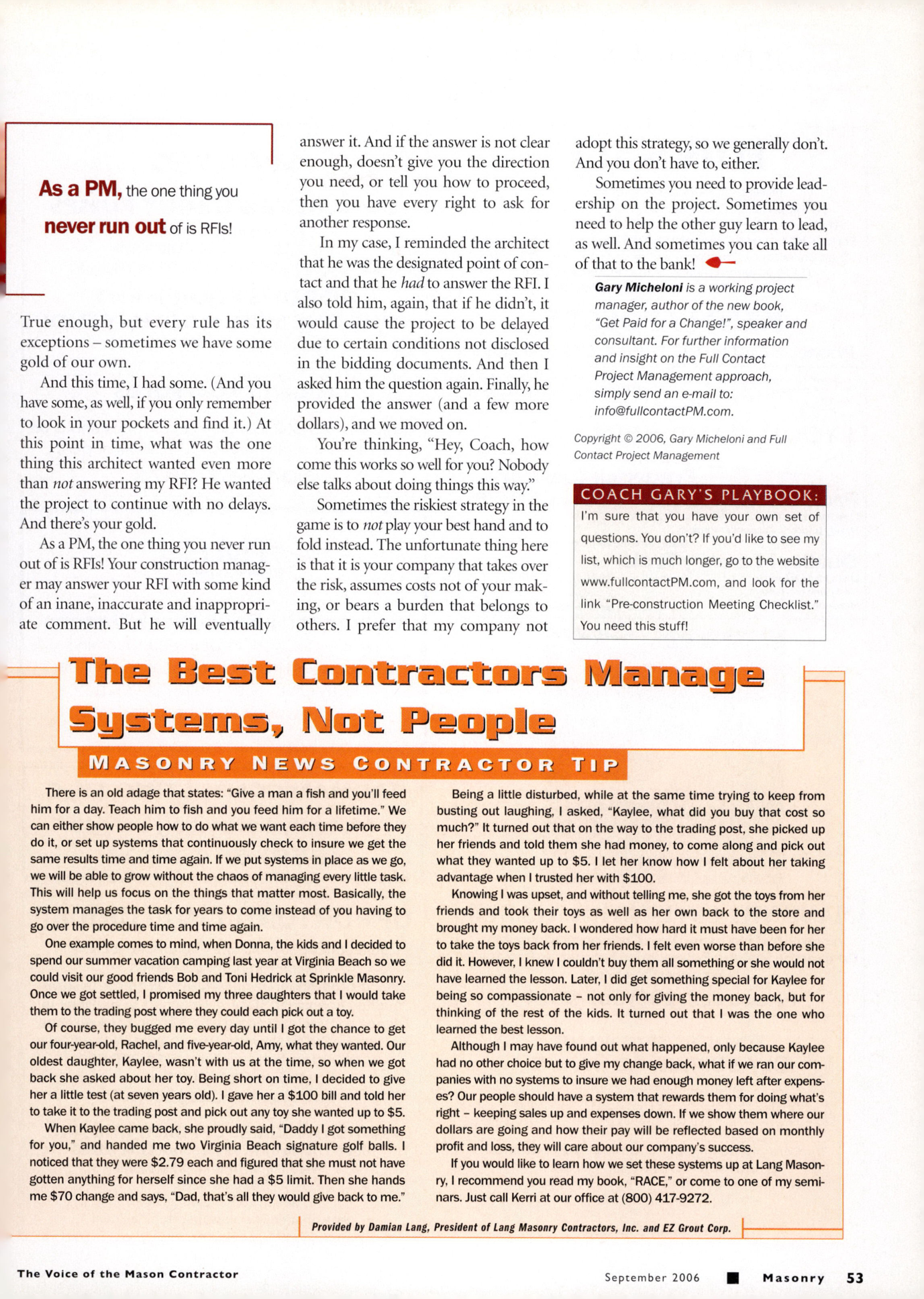 Masonry Magazine September 2006 Page. 55